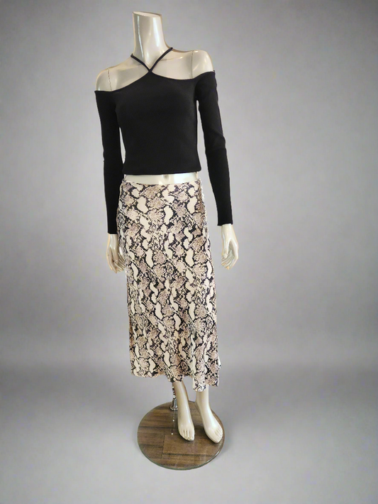 Snake print skirt Henne