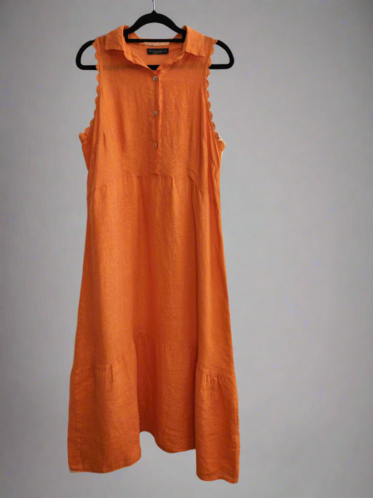 Francesca Bettini orange dress size S