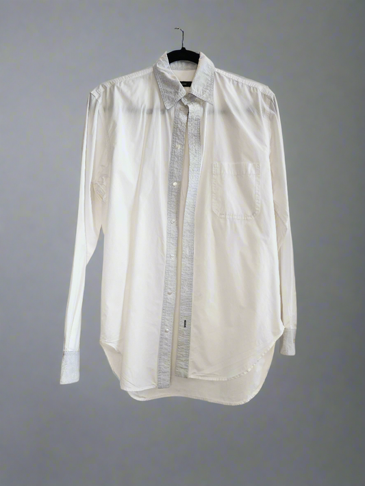 White button down shirt bassike size 00