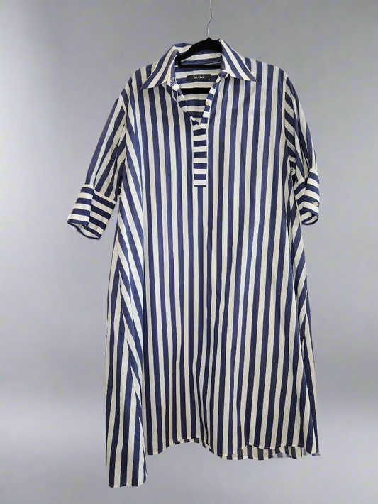 Blue and white stripe dress size 10 Jac+Jack